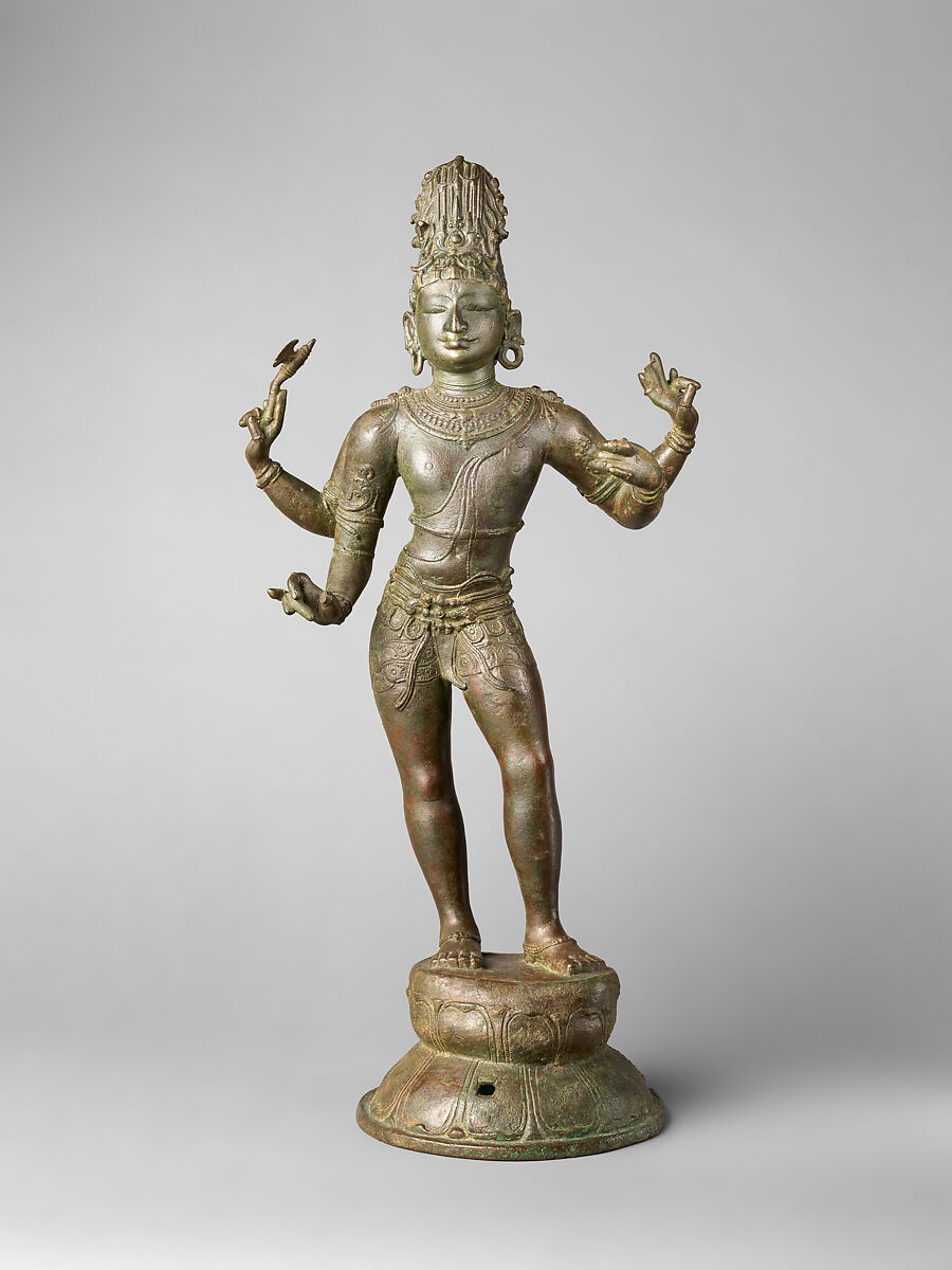 Shiva as Vanquisher of the Three Cities (Shiva Tripuravijaya), Copper alloy, India, Tamil Nadu 