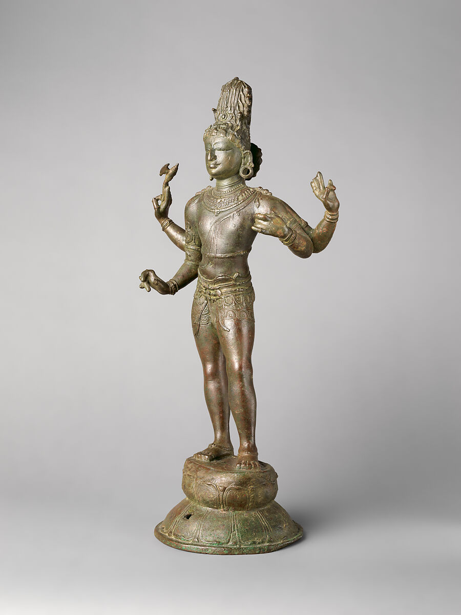 Shiva as Vanquisher of the Three Cities (Shiva Tripuravijaya), Copper alloy, South India (Tamil Nadu, Thanjavur district)