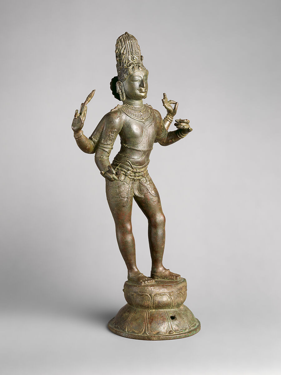 Shiva as Vanquisher of the Three Cities (Shiva Tripuravijaya), Copper alloy, South India (Tamil Nadu, Thanjavur district)