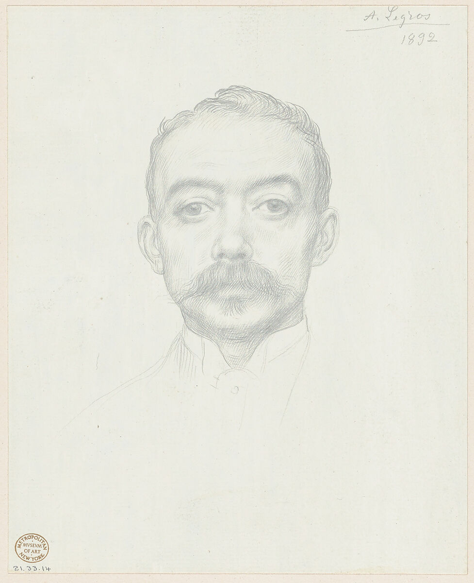 Portrait of Edward D. Adams, Alphonse Legros (French, Dijon 1837–1911 Watford, Hertfordshire), Goldpoint 