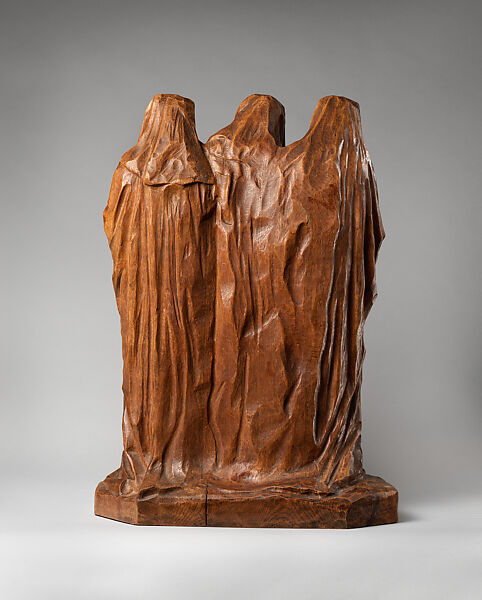 Les saintes femmes au tombeau (Three Holy Women at the Tomb), George Minne (Belgian, Ghent 1866–1941 Sint-Martens-Latem, Belgium), Varnished oak, Belgian