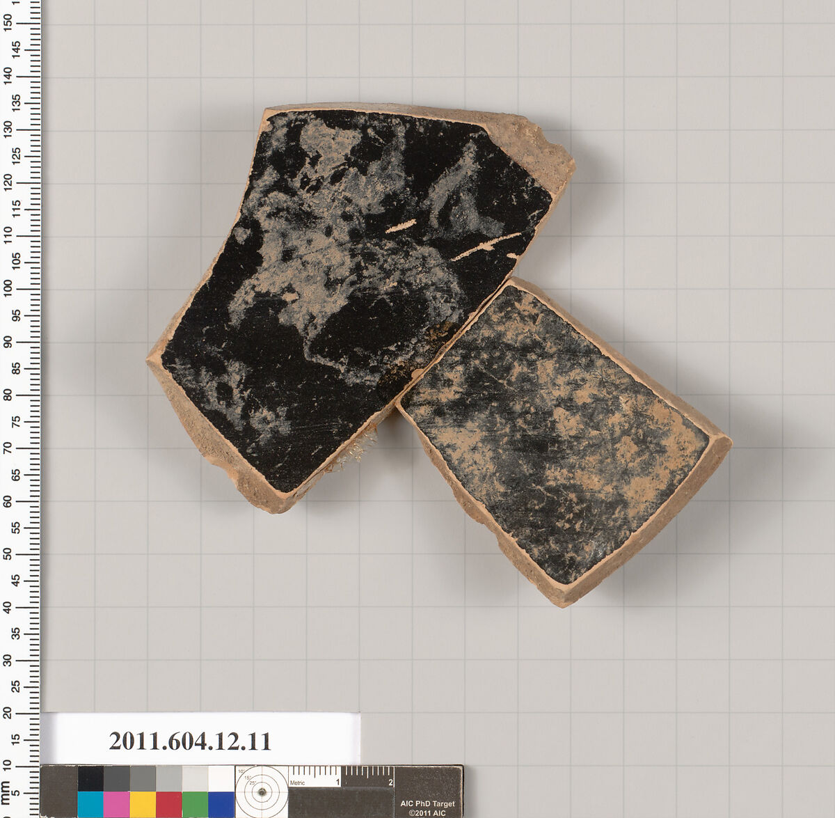 Terracotta fragment of a krater (deep bowl), Terracotta, Greek, South Italian, Apulian