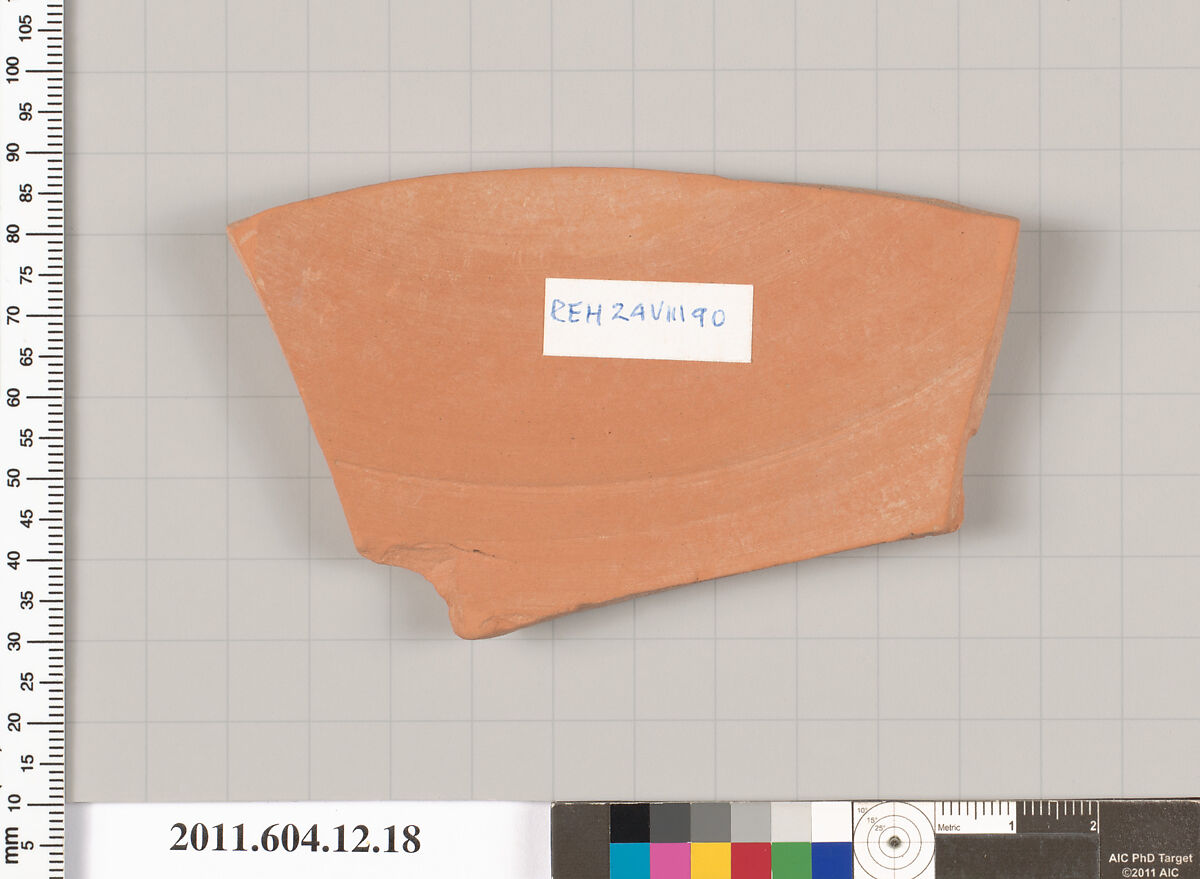 Terracotta fragment of a closed shape, Terracotta, Greek, South Italian, Apulian