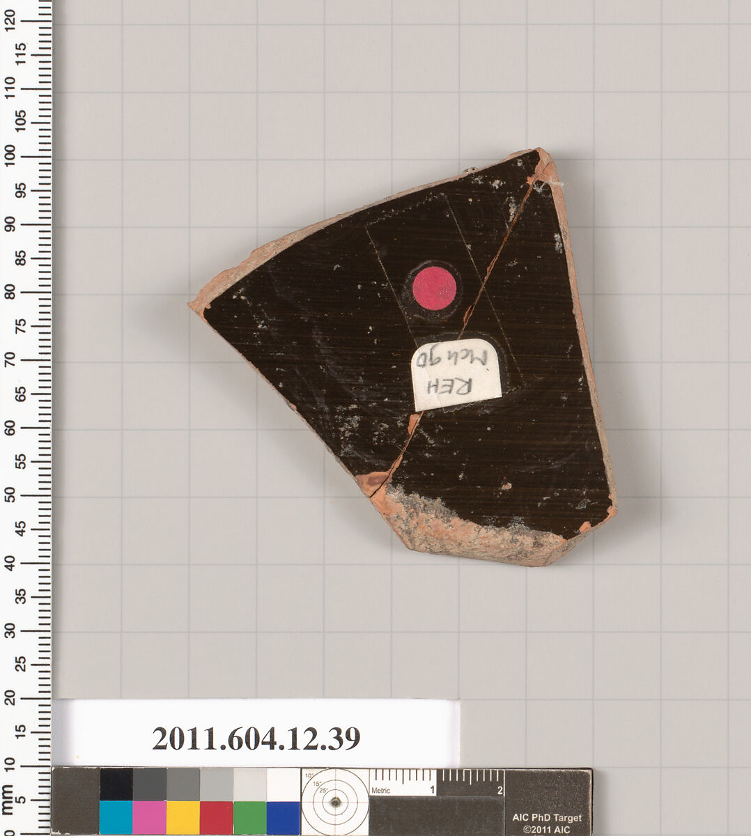 Terracotta fragment of an open shape (deep drinking cup), Terracotta, Greek, South Italian, Lucanian