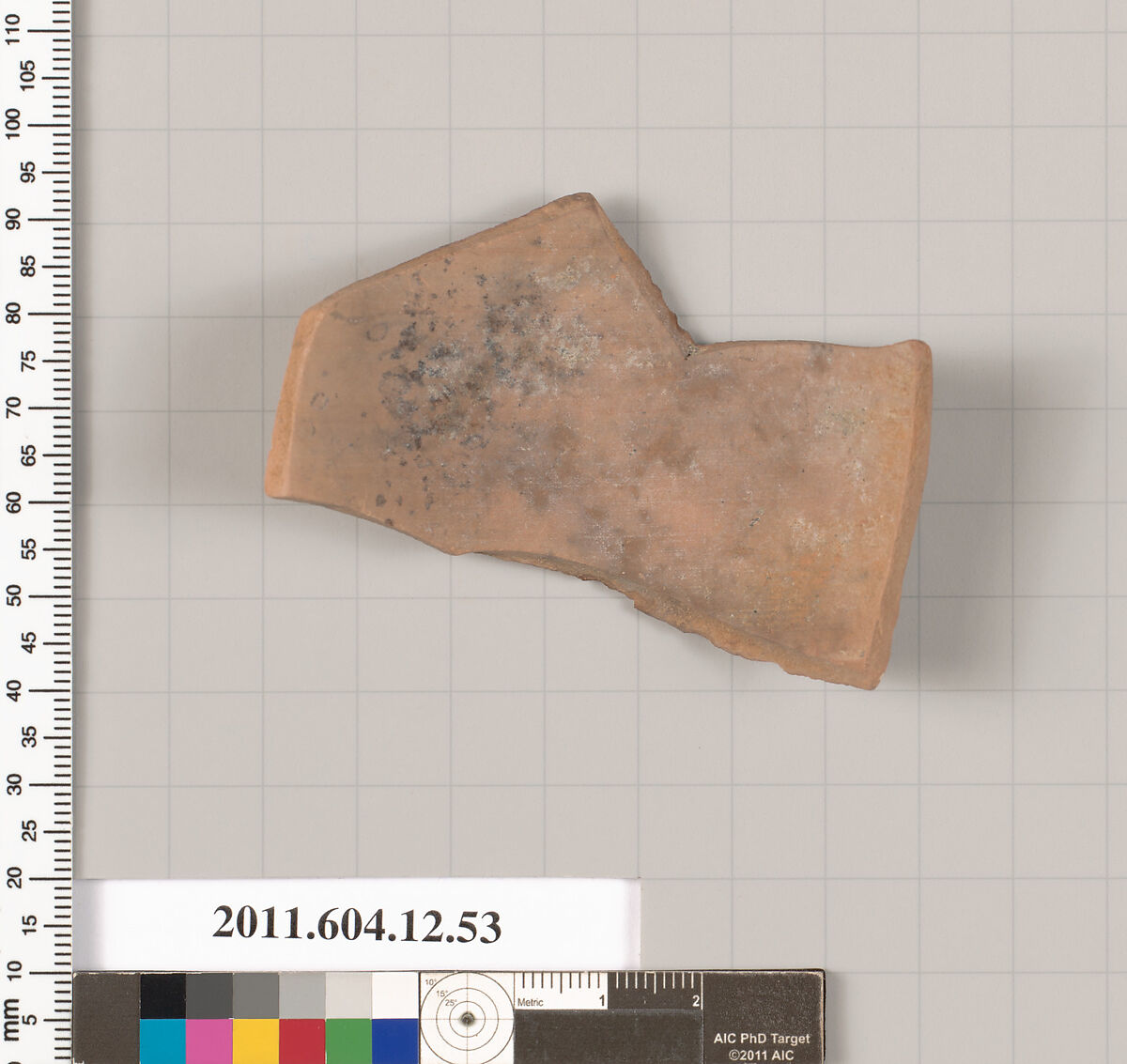 Terracotta fragment of a squat lekythos (oil flask)?, Terracotta, Greek, South Italian?