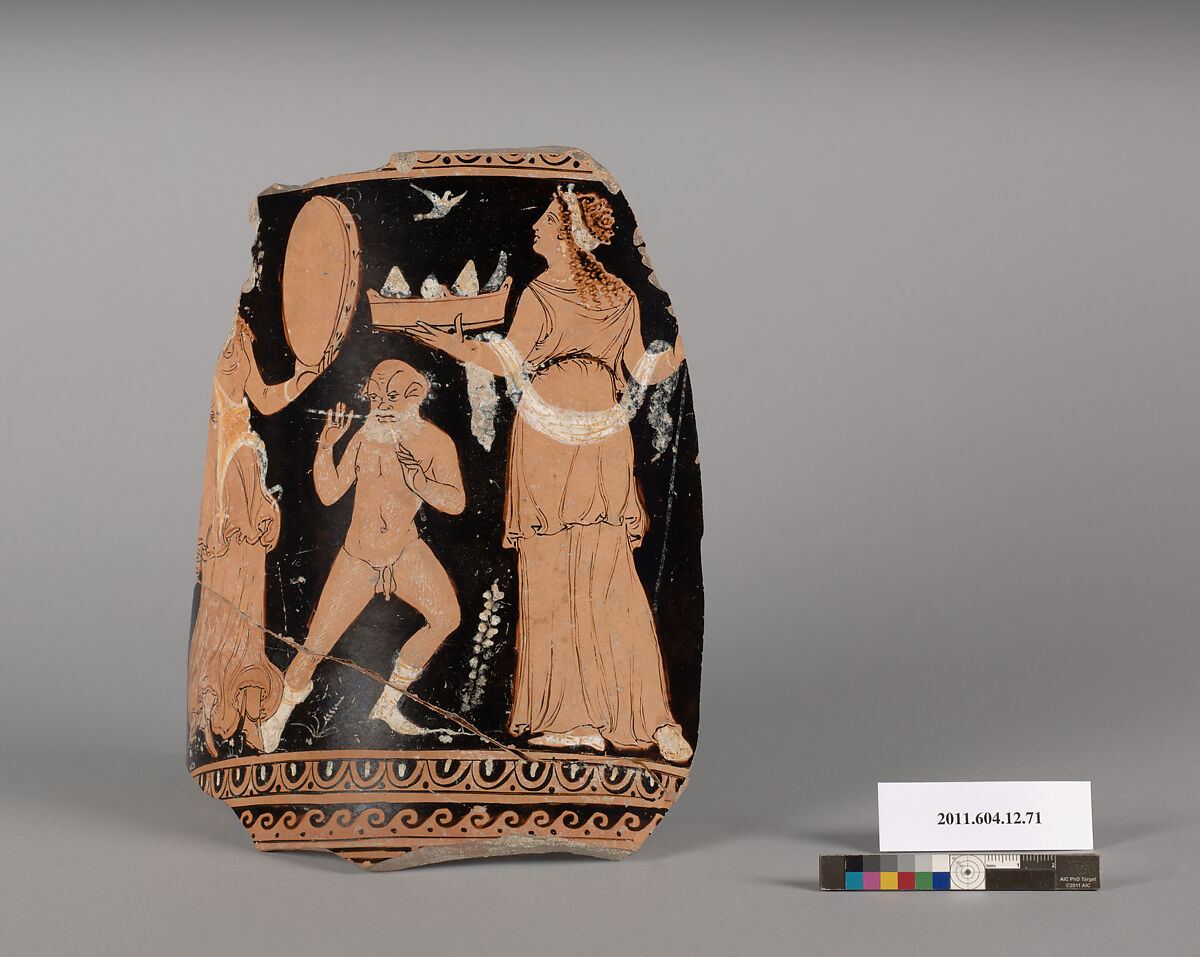 Terracotta fragment of a situla (bucket), Attributed as Sicilian [Martine Denoyelle], Terracotta, Greek, Sicilian 