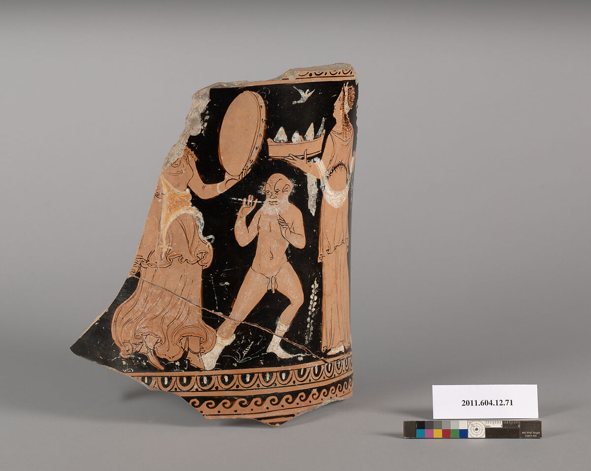Terracotta fragment of a situla (bucket), Attributed as Sicilian [Martine Denoyelle], Terracotta, Greek, Sicilian