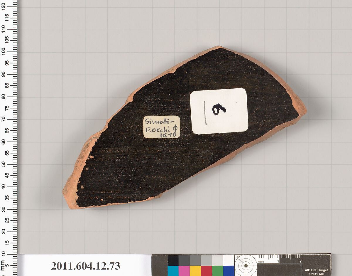 Terracotta fragment of a krater (deep bowl)?, Terracotta, Greek, South Italian, Campanian