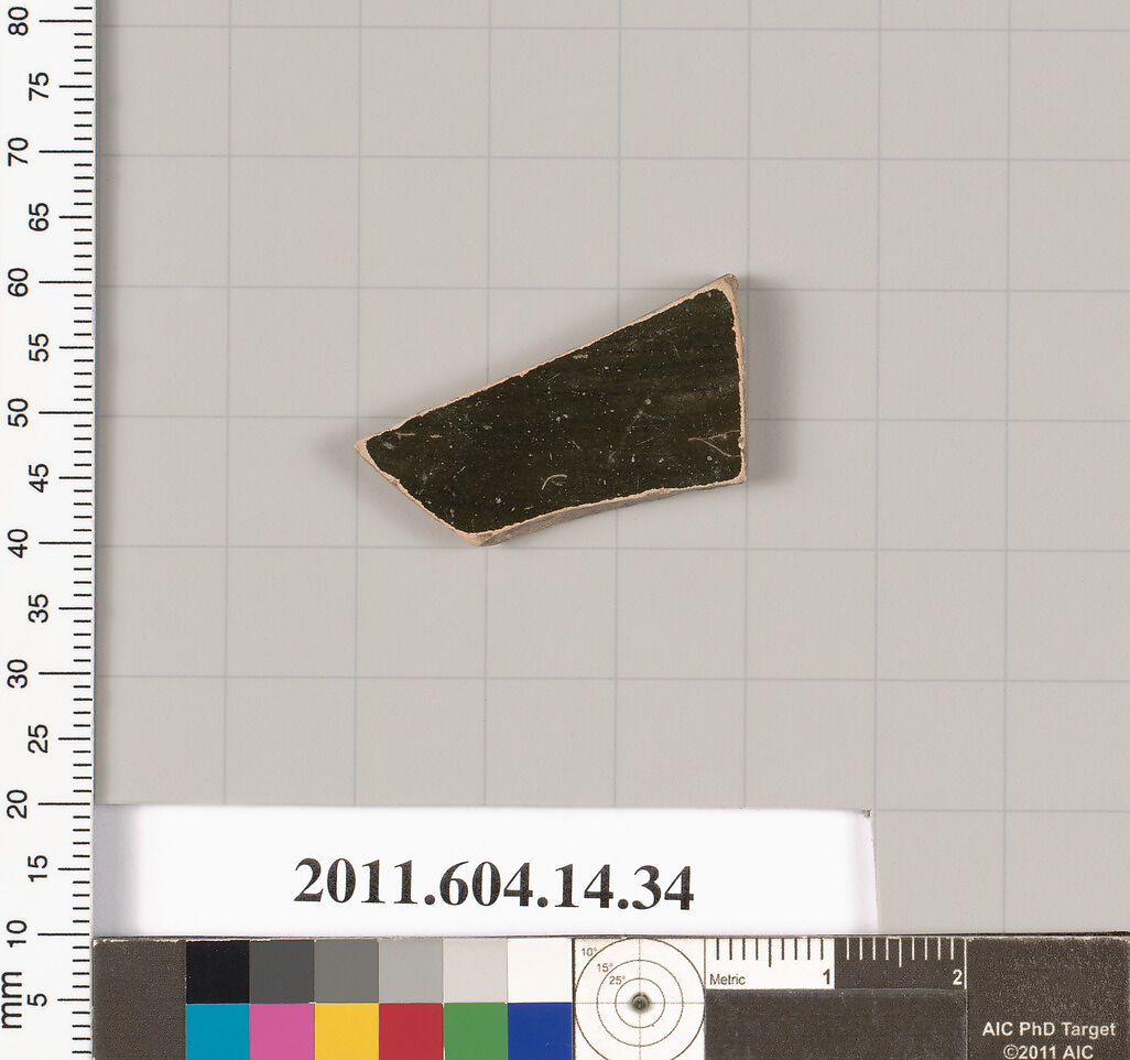 Terracotta fragment of a kylix (drinking cup)?, Terracotta, Unknown fabric