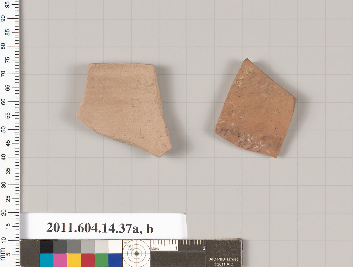 Terracotta fragments of closed shapes, Terracotta, Unknown fabric