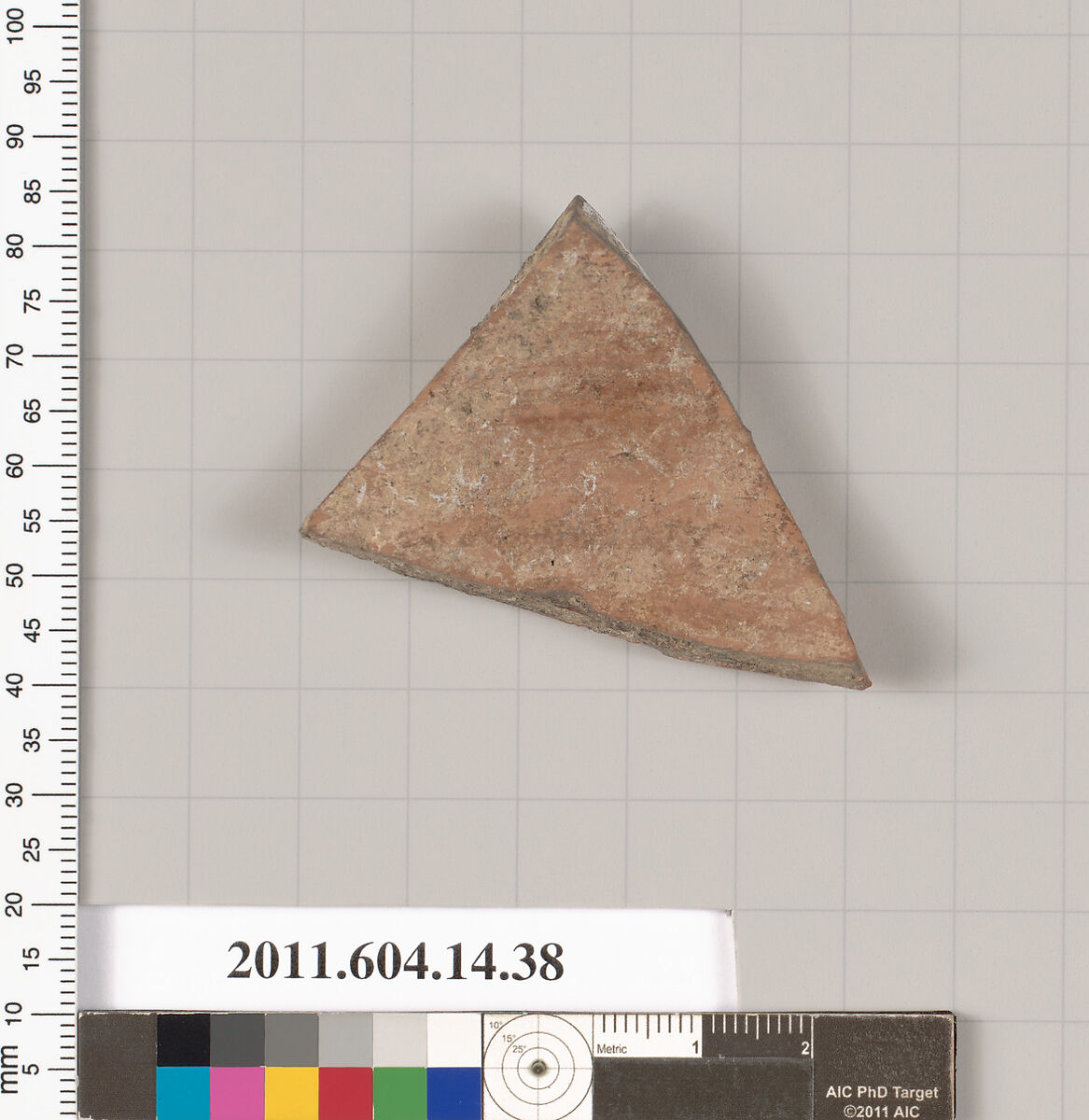 Terracotta fragment of a closed shape, Terracotta, Unknown fabric