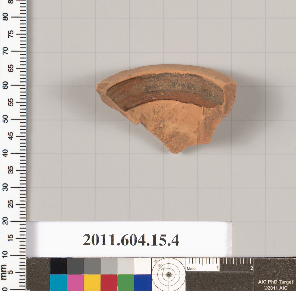 Terracotta fragment of an amphora (jar), Terracotta, Greek