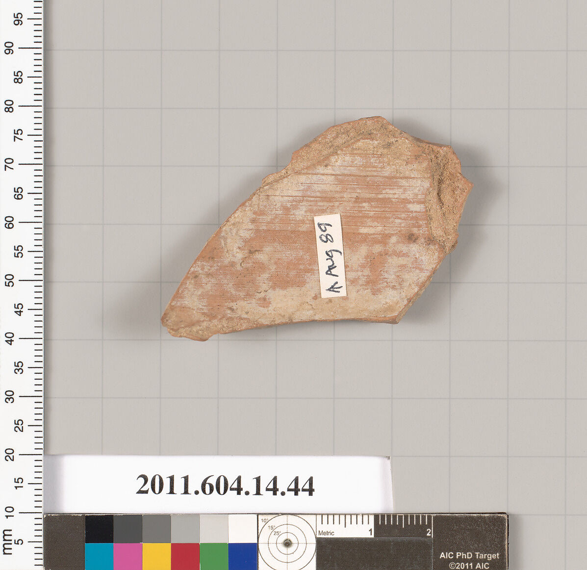 Terracotta fragment from a closed shape, Terracotta, Unknown fabric