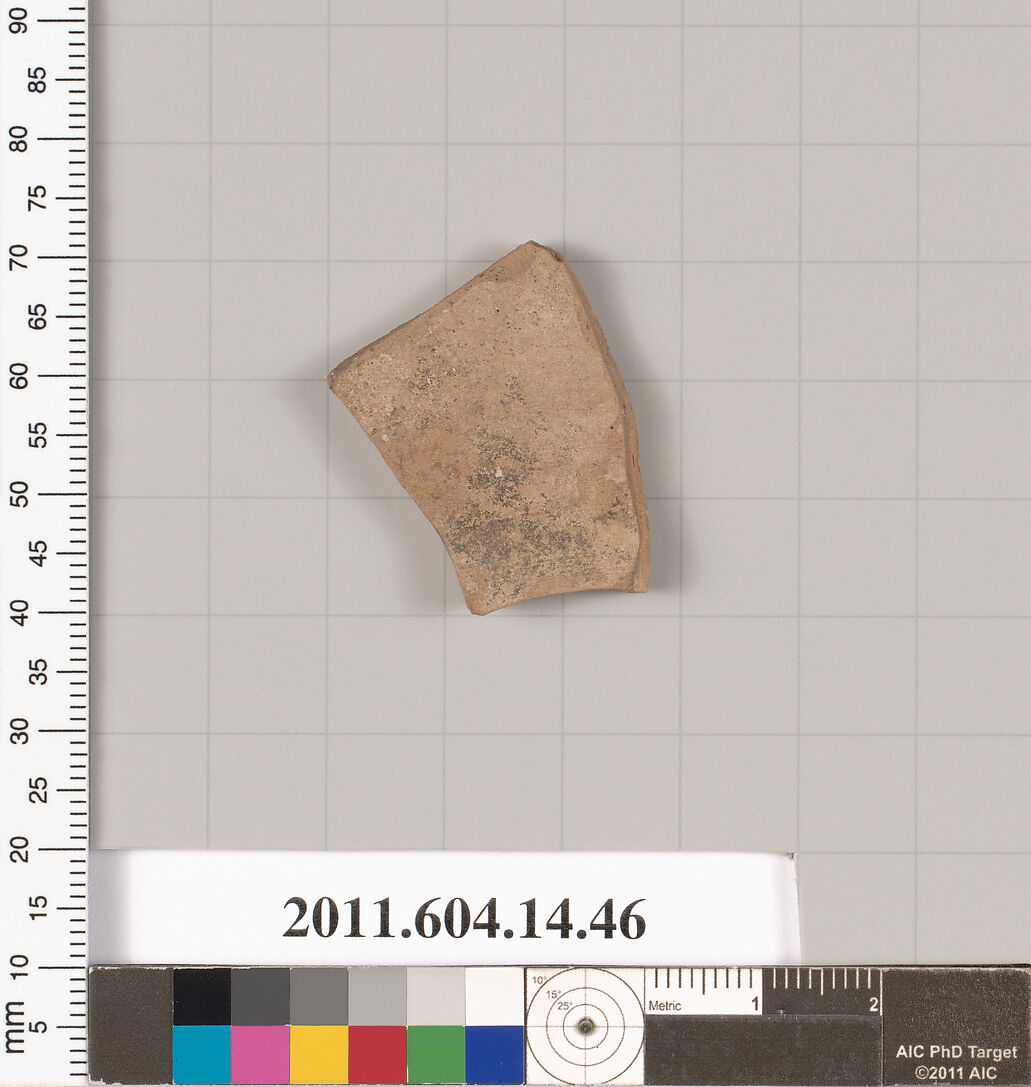 Terracotta fragment from a closed shape, Terracotta, Unknown fabric