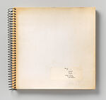 Bok 2b, Dieter Roth (Swiss, Hanover 1930–1998 Basel), Book with letterpress and spiral metal binding