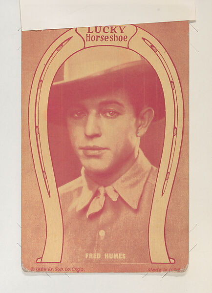 Fred Humes and Yakima Canutt from Western Cowboys Exhibits Novelty Star Designs (W435), Exhibit Supply Company, Commercial color photolithograph 