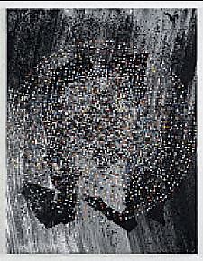 Black Monolith, IX (Open Circle For Ornette Coleman), Jack Whitten (American, Bessemer, Alabama 1939–2018 New York), Acrylic on canvas 