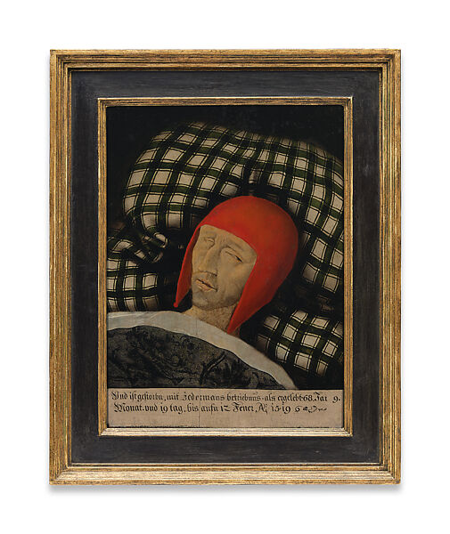 Death Portrait of Maximilian I, Oil on wood panel, South German or Austrian 