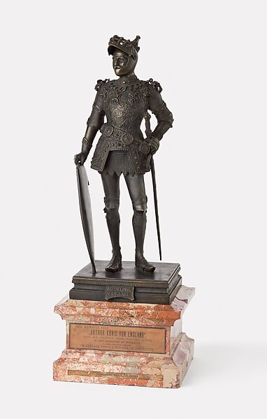 King Arthur, Heinrich Fuss (Austrian, Guntramsdorf 1845–1913 Innsbruck), Bronze, Austrian 