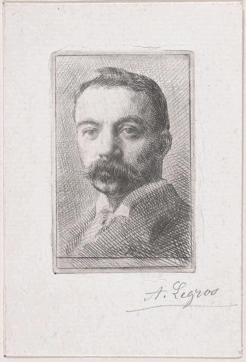 Portrait of Edward D. Adams, Alphonse Legros (French, Dijon 1837–1911 Watford, Hertfordshire), Etching 