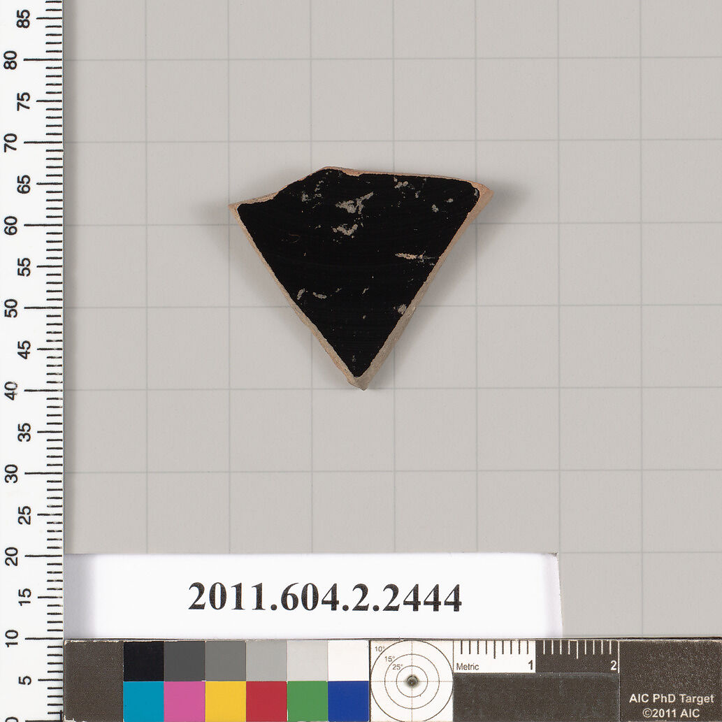 Terracotta fragment of a plate?, Terracotta, Greek, Attic
