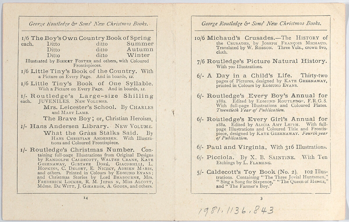 Valentine, Kate Greenaway (British, London 1846–1901 London), beige paper, chromolithography