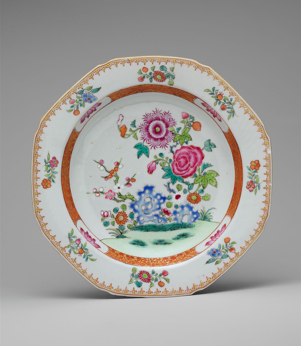 Soup Plate, Porcelain, Chinese 