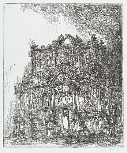 Italian façade (Italiensk fasad), from the portfolio of the Swedish Fine Art Print Society (Föreningen för Grafisk Konst)