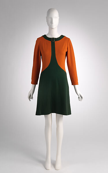 Dress, Mary Quant (British, London 1936–2023 Surrey), wool, metal, British 