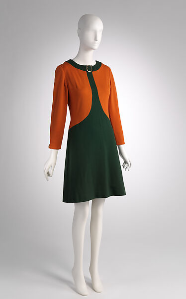 Dress, Mary Quant (British, London 1936–2023 Surrey), wool, metal, British
