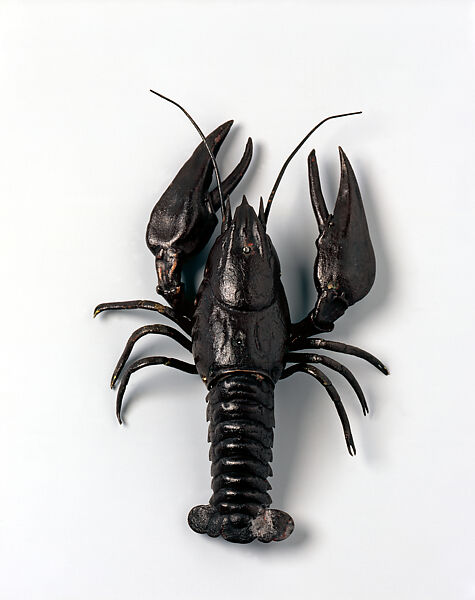 Automaton in the Form of a Crayfish, Hans Schlottheim (German, 1547–1625), Brass, steel, copper, enamel, German, Augsburg 