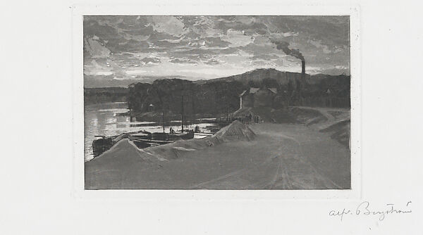 Twilight (Skymning), Alfred Bergström (Swedish, Stockholm 1869–1930 Stockholm), Etching and aquatint 