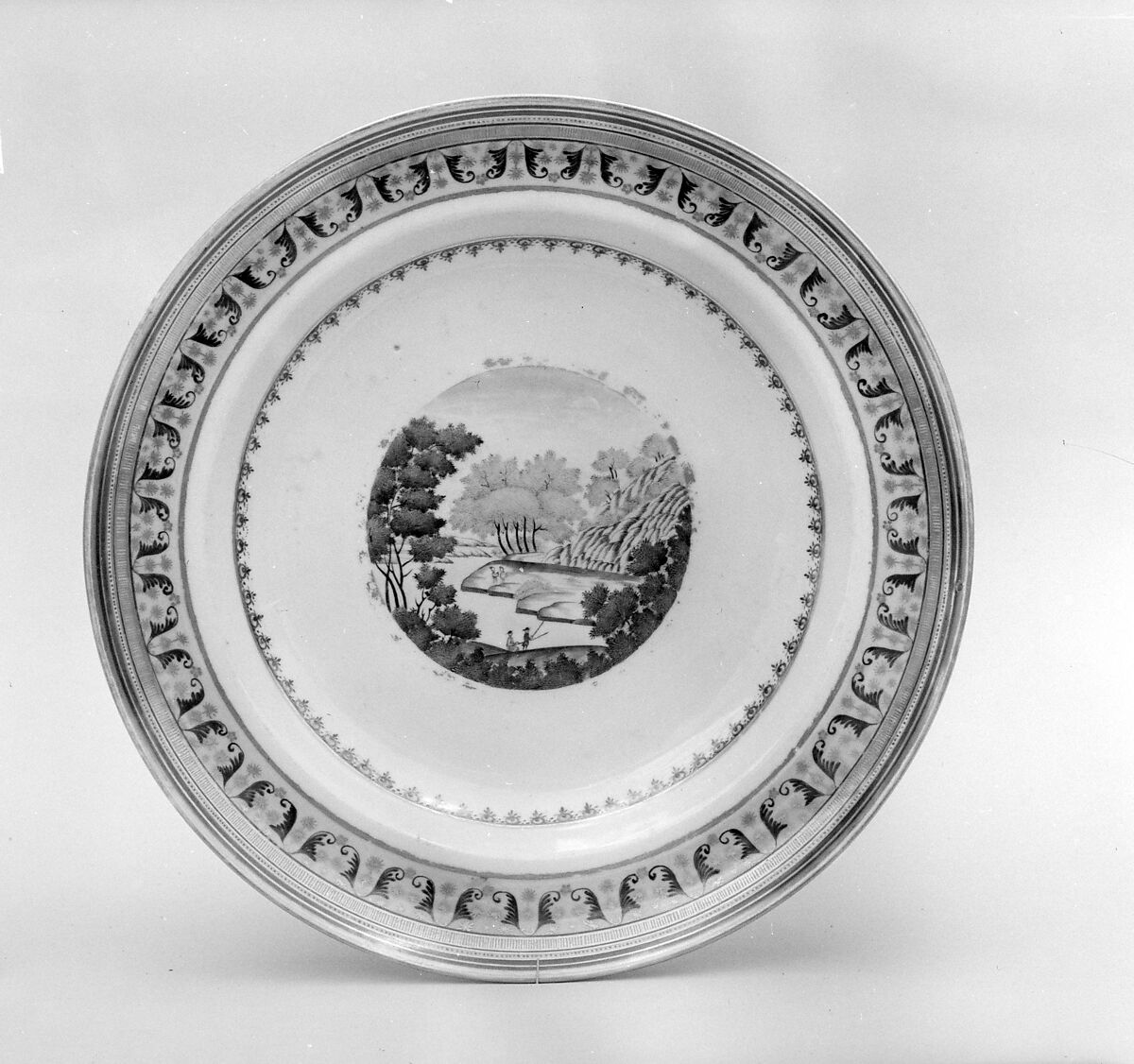 Soup Plate, Porcelain, Chinese 