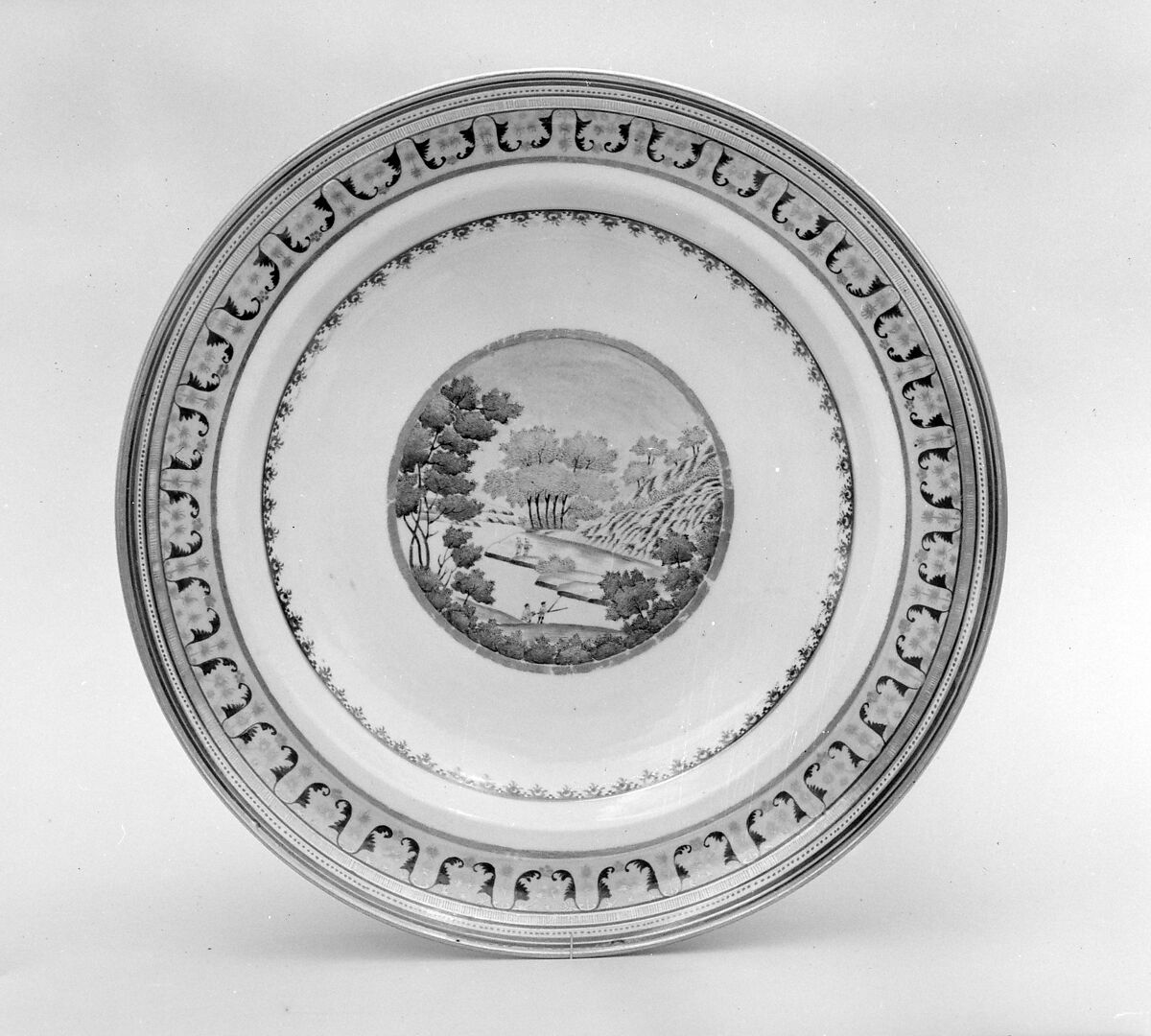 Soup Plate, Porcelain, Chinese 