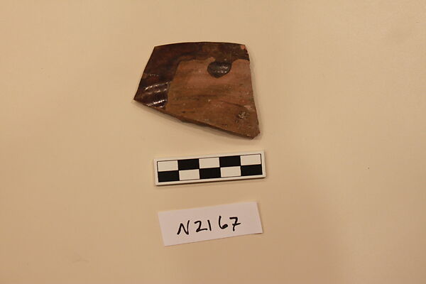 Ceramic Fragment, Earthenware; glazed