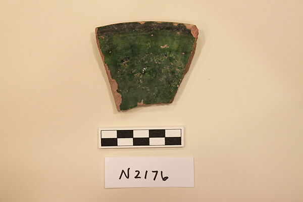 Ceramic Fragment, Earthenware; glazed 