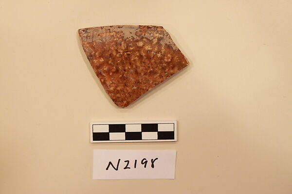 Ceramic Fragment, Earthenware; glazed