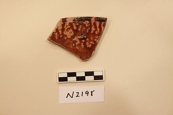 Ceramic Fragment, Earthenware; glazed 