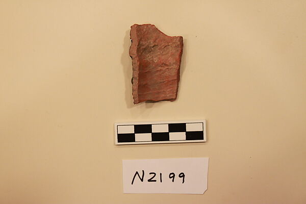 Ceramic Fragment, Earthenware; glazed
