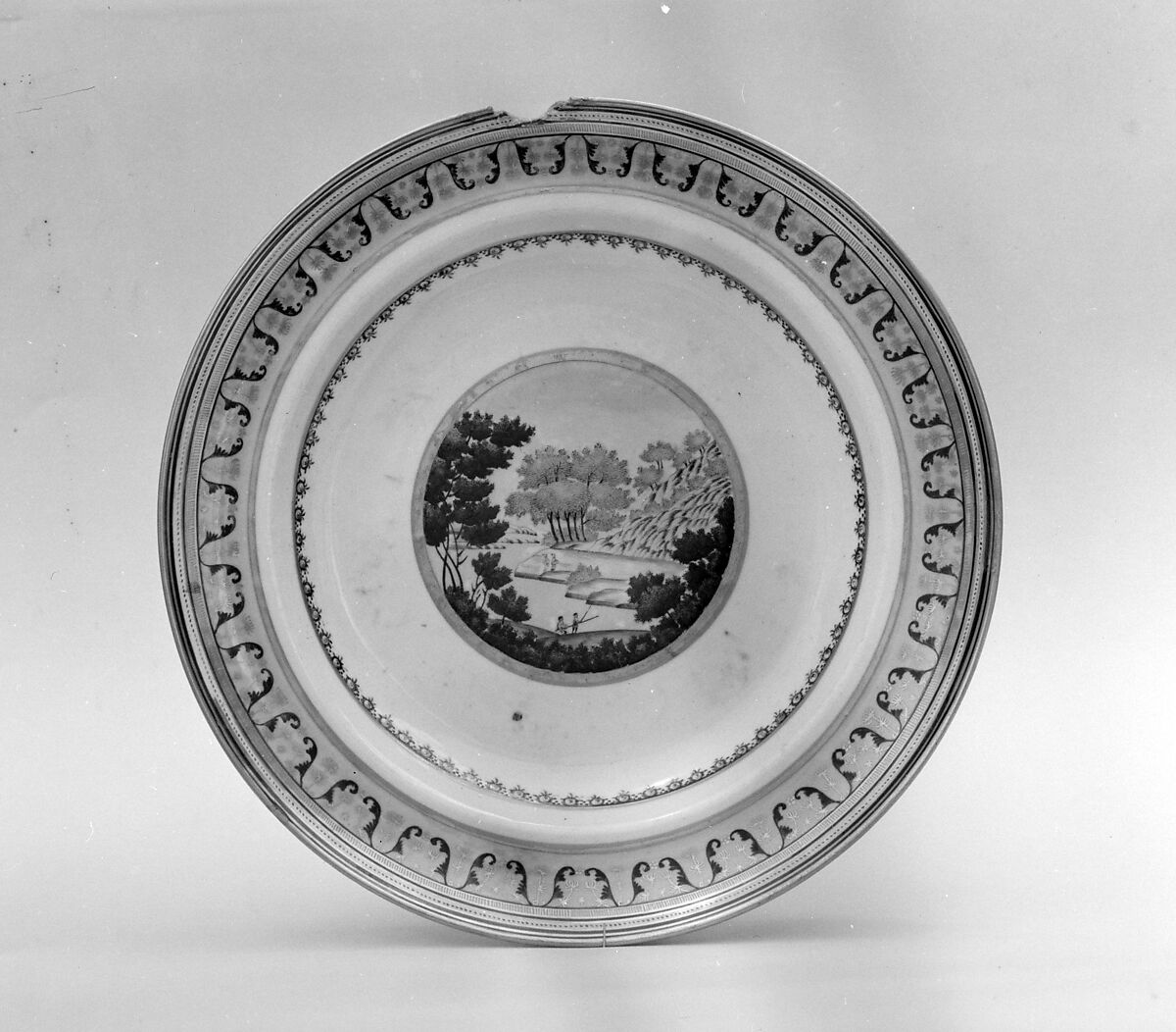 Soup Plate, Porcelain, Chinese 