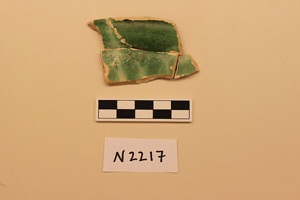 Ceramic Fragment, Earthenware; glazed 