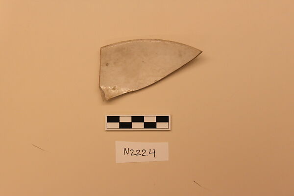Ceramic Fragment, Porcelain; glazed