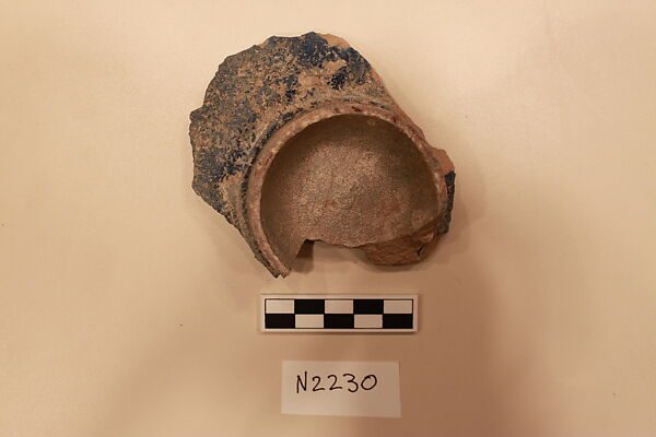 Ceramic Fragment, Stonepaste; luster-painted and glazed