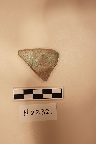 Ceramic Fragment, Stonepaste; glazed