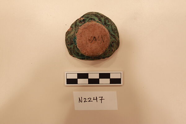 Ceramic Fragment, Stonepaste; underglaze painted and glazed 