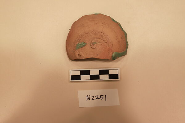 Ceramic Fragment, Earthenware; glazed