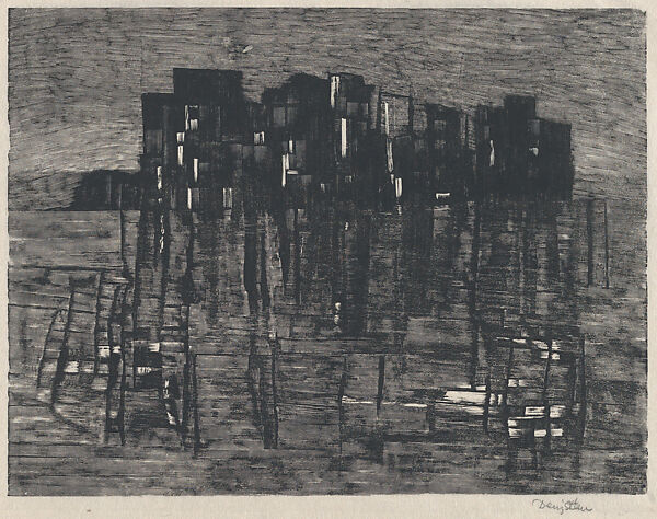 Reflections in Water (Vattenspegling), from the portfolio of the Swedish Fine Art Print Society (Föreningen för Grafisk Konst), Denis Stéen (Swedish, Östhammar, 1929–2020 Uppsala), Wood engraving 