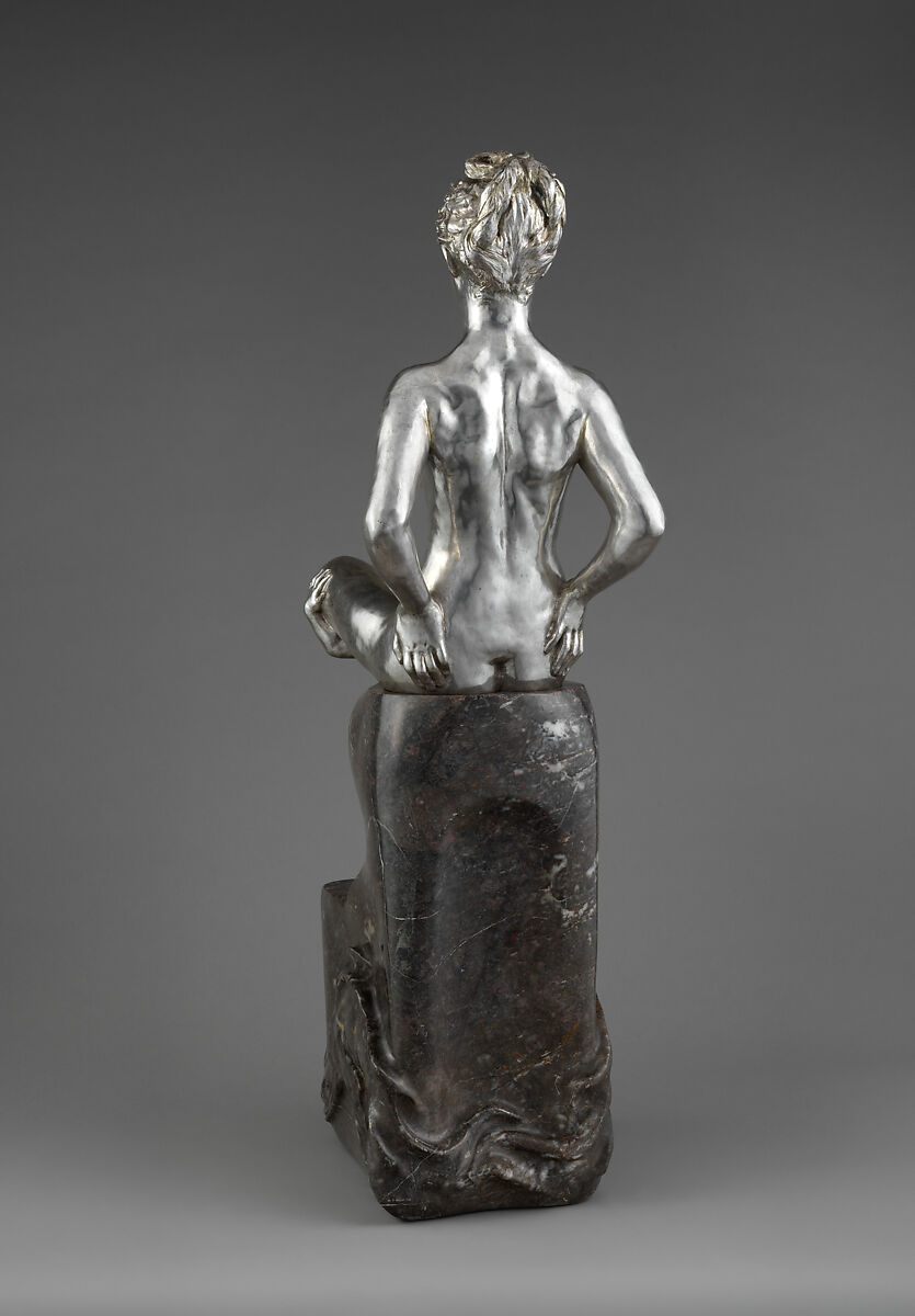 Galatea, Max Klinger (German, Leipzig 1857–1920 Großjena), Cast silver; marble, German