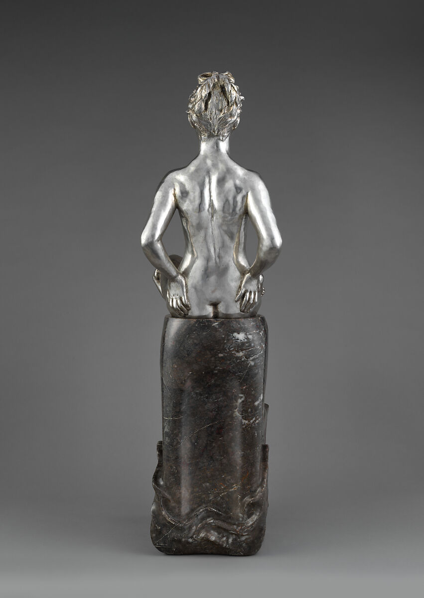 Galatea, Max Klinger (German, Leipzig 1857–1920 Großjena), Cast silver; marble, German