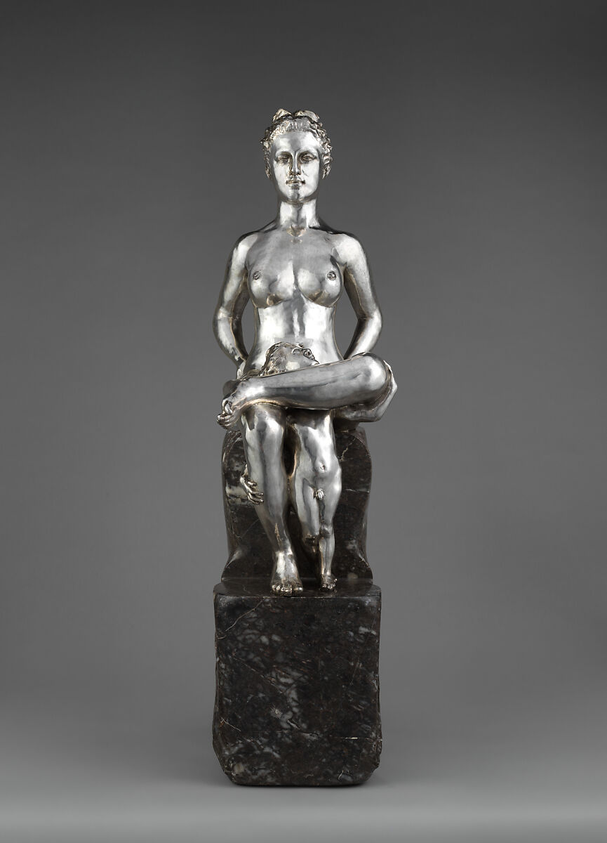 Galatea, Max Klinger (German, Leipzig 1857–1920 Großjena), Cast silver; marble, German